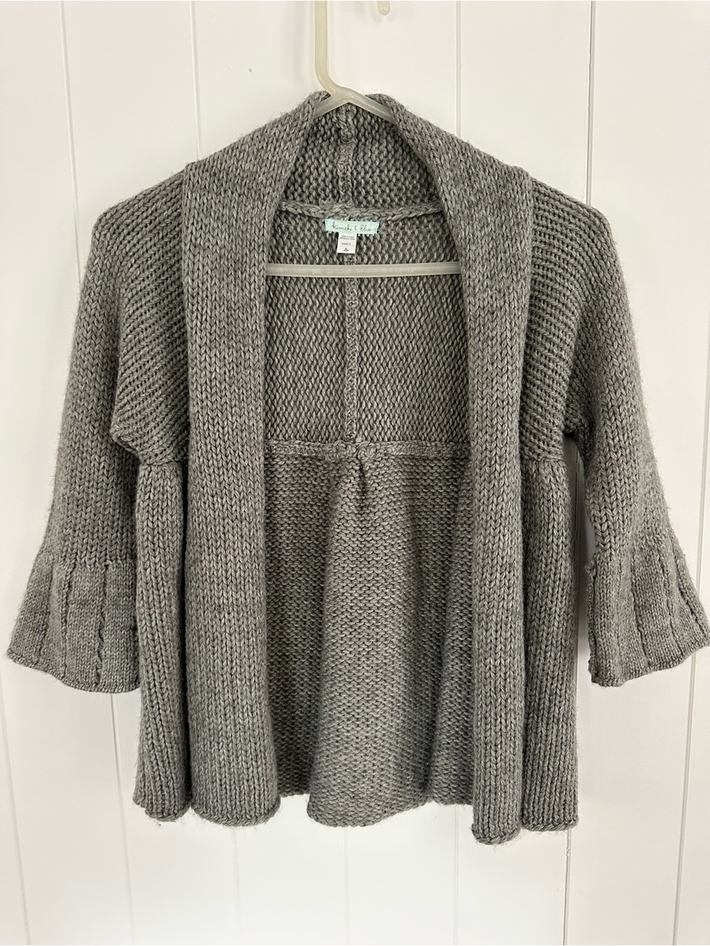 Kimchi & Blue Gray Open Front Cardigan Sweater Size Small, Urban Outfitters